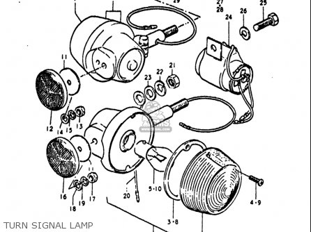 TURN SIGNAL LAMP - GT550 1972 (J) USA (E03)