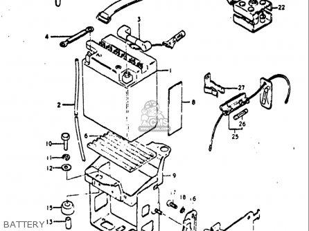 BATTERY - GT550 1972 (J) USA (E03)