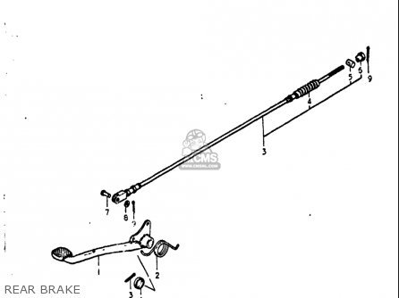 REAR BRAKE - GT550 1972 (J) USA (E03)