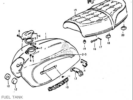 FUEL TANK - GT550 1972 (J) USA (E03)