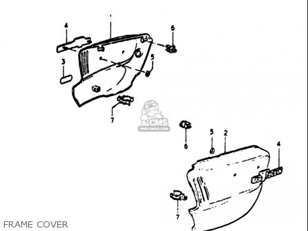 FRAME COVER - GT550 1972 (J) USA (E03)