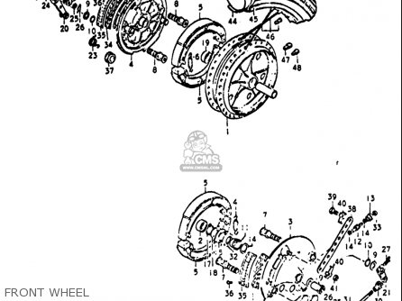 FRONT WHEEL - GT550 1972 (J) USA (E03)