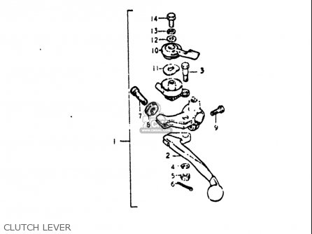 CLUTCH LEVER - GT550 1972 (J) USA (E03)
