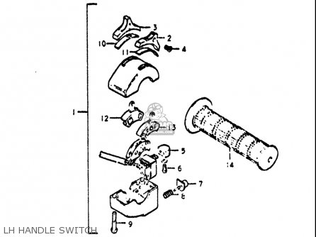 LH HANDLE SWITCH - GT550 1972 (J) USA (E03)