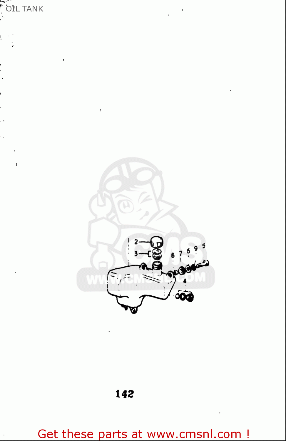 OIL TANK GT550 1973 1974 1975 1976 1977 (K) (L) (M) (A) (B) USA (E03)