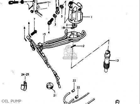 OIL PUMP - GT550 1973 1974 1975 1976 1977 (K) (L) (M) (A) (B) USA (E03)