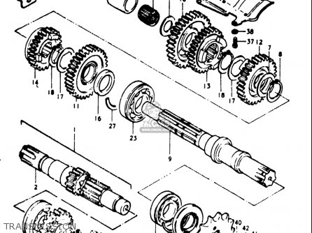 TRANSMISSION - GT550 1973 1974 1975 1976 1977 (K) (L) (M) (A) (B) USA (E03)