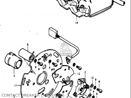 CONTACT BREAKER (KOKUSAN) - GT550 1973 1974 1975 1976 1977 (K) (L) (M) (A) (B) USA (E03)