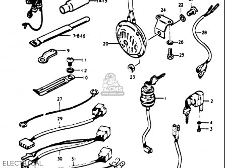 ELECTRICAL - GT550 1973 1974 1975 1976 1977 (K) (L) (M) (A) (B) USA (E03)