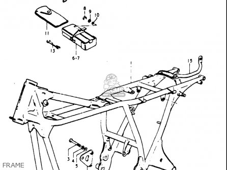 FRAME - GT550 1973 1974 1975 1976 1977 (K) (L) (M) (A) (B) USA (E03)