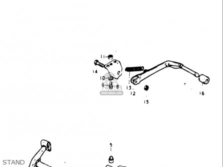 STAND - GT550 1973 1974 1975 1976 1977 (K) (L) (M) (A) (B) USA (E03)