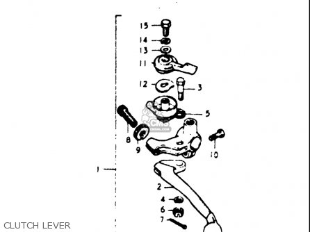 CLUTCH LEVER - GT550 1973 1974 1975 1976 1977 (K) (L) (M) (A) (B) USA (E03)