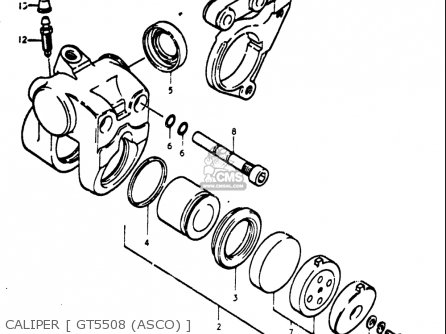 CALIPER [ GT5508 (ASCO) ] - GT550 1973 1974 1975 1976 1977 (K) (L) (M) (A) (B) USA (E03)