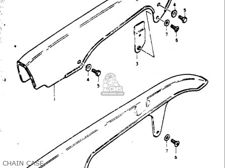 CHAIN CASE - GT550 1973 1974 1975 1976 1977 (K) (L) (M) (A) (B) USA (E03)