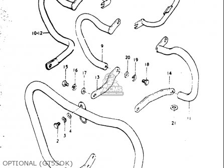 OPTIONAL (GT55OK) - GT550 1973 1974 1975 1976 1977 (K) (L) (M) (A) (B) USA (E03)
