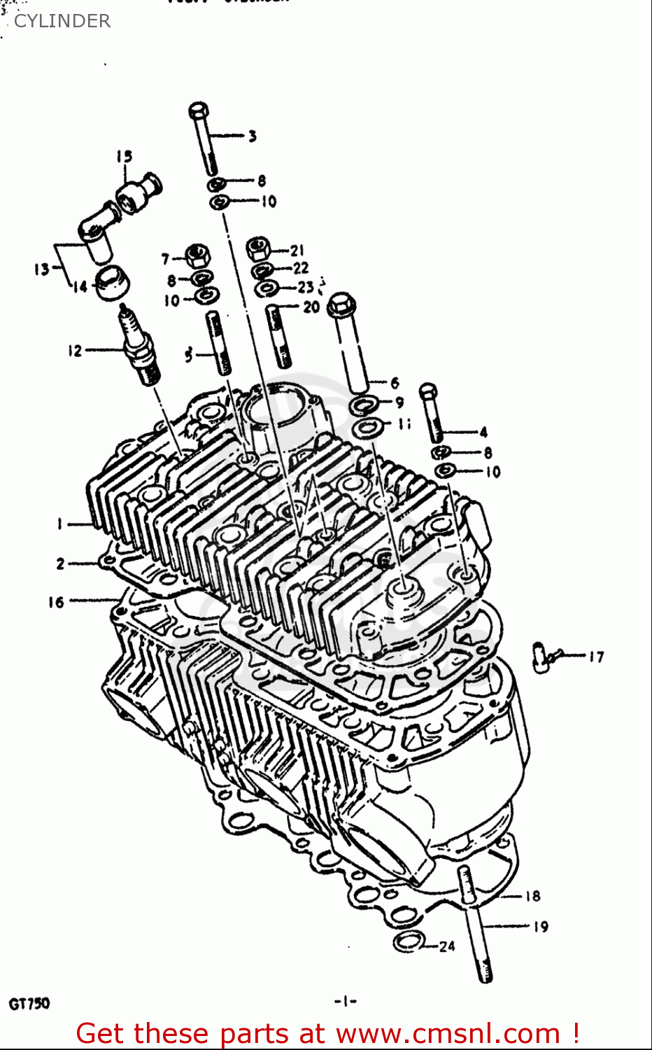 CYLINDER GT750 1972 (J) USA (E03)
