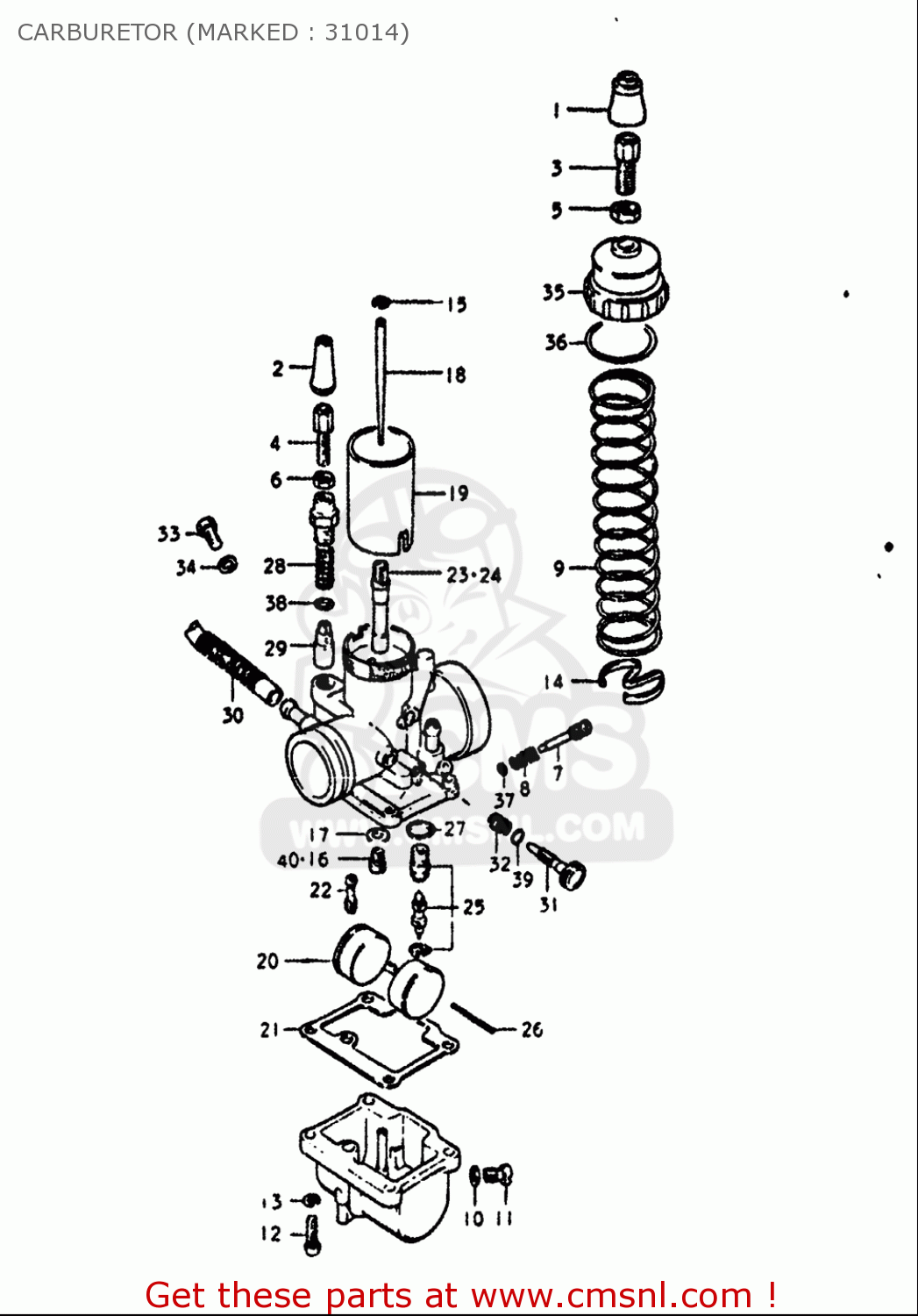 CARBURETOR (MARKED : 31014) GT750 1972 (J) USA (E03)