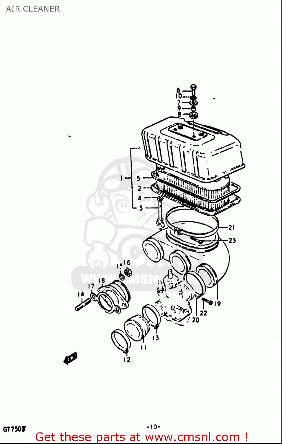 AIR CLEANER GT750 1972 (J) USA (E03)