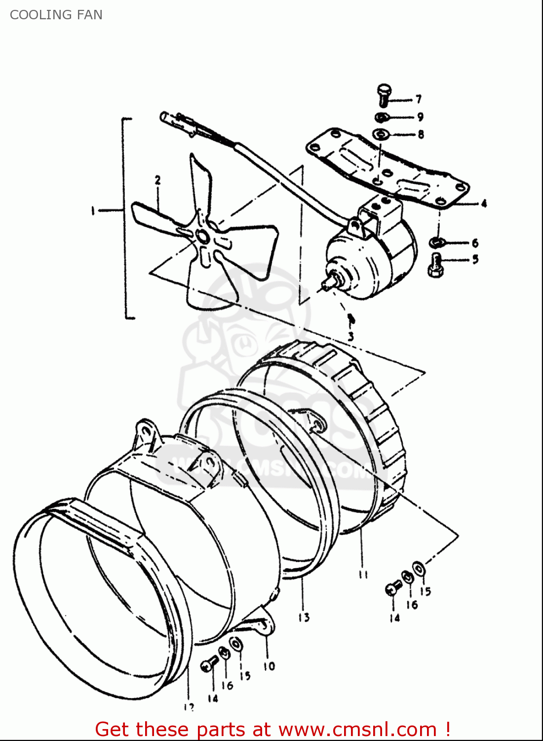 COOLING FAN GT750 1972 (J) USA (E03)