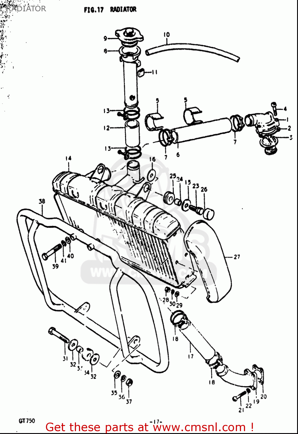RADIATOR GT750 1972 (J) USA (E03)