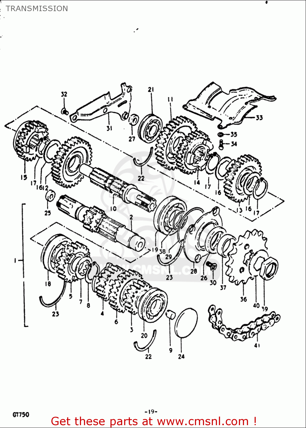 TRANSMISSION GT750 1972 (J) USA (E03)