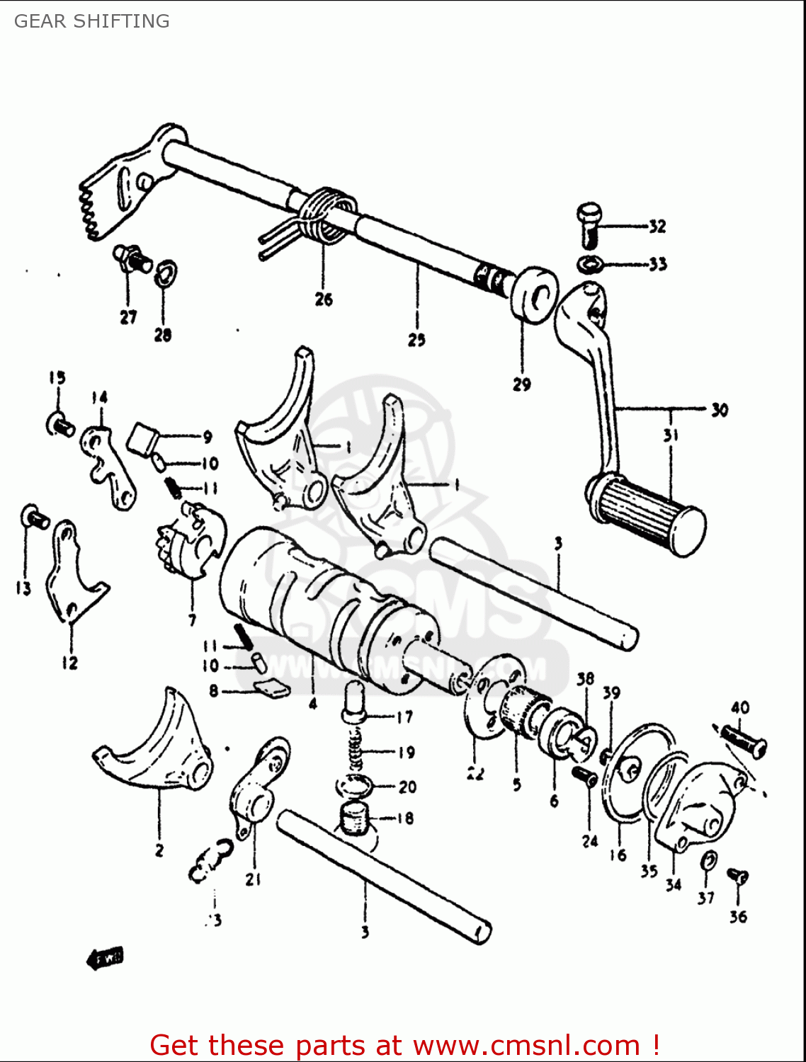 GEAR SHIFTING GT750 1972 (J) USA (E03)