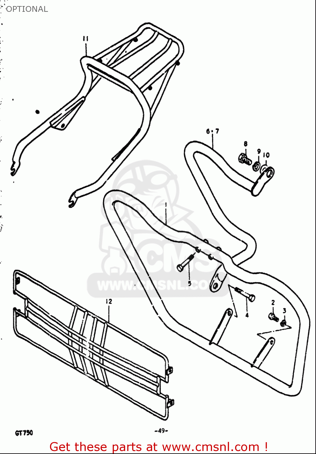 OPTIONAL GT750 1972 (J) USA (E03)