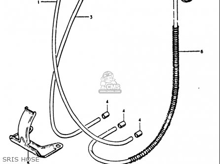 SRIS HOSE - GT750 1972 (J) USA (E03)