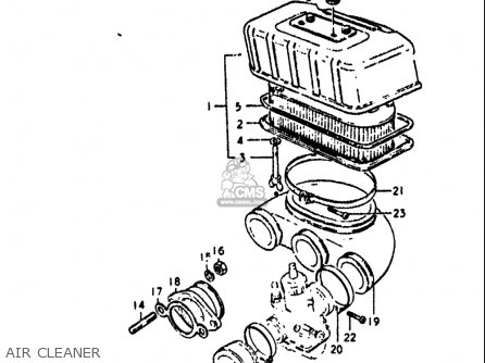 AIR CLEANER - GT750 1972 (J) USA (E03)