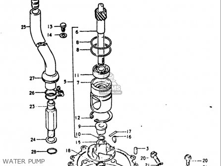 WATER PUMP - GT750 1972 (J) USA (E03)