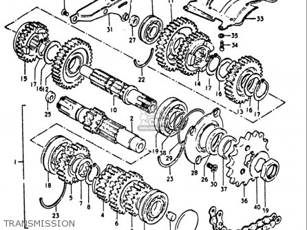 TRANSMISSION - GT750 1972 (J) USA (E03)