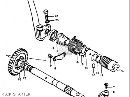 KICK STARTER - GT750 1972 (J) USA (E03)