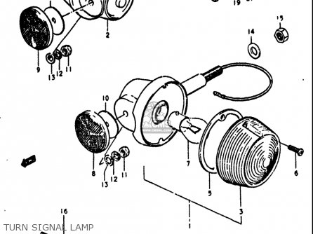 TURN SIGNAL LAMP - GT750 1972 (J) USA (E03)