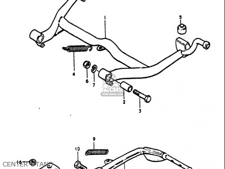 CENTER STAND - GT750 1972 (J) USA (E03)