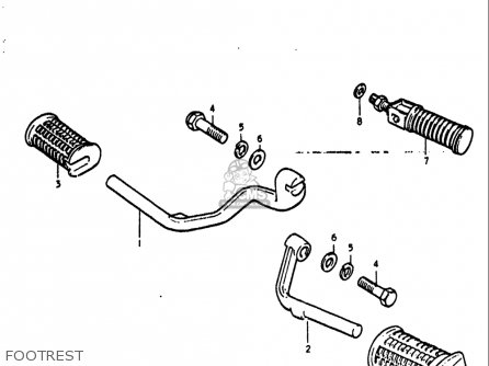 FOOTREST - GT750 1972 (J) USA (E03)