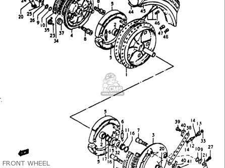 FRONT WHEEL - GT750 1972 (J) USA (E03)