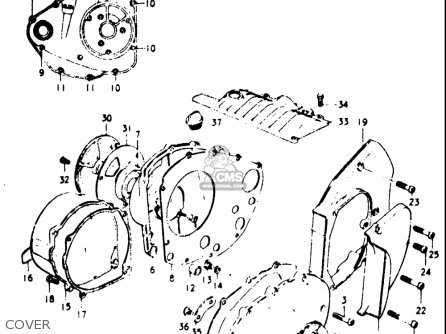 COVER - GT750 1973 1974 1975 1976 1977 (K) (L) (M) (A) (B) USA (E03)