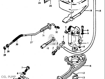 OIL PUMP - GT750 1973 1974 1975 1976 1977 (K) (L) (M) (A) (B) USA (E03)