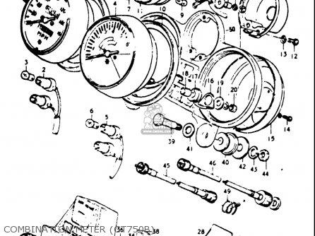 COMBINATION METER (GT750B) - GT750 1973 1974 1975 1976 1977 (K) (L) (M) (A) (B) USA (E03)