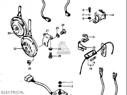 ELECTRICAL - GT750 1973 1974 1975 1976 1977 (K) (L) (M) (A) (B) USA (E03)