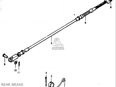 REAR BRAKE - GT750 1973 1974 1975 1976 1977 (K) (L) (M) (A) (B) USA (E03)