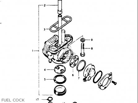 FUEL COCK - GT750 1973 1974 1975 1976 1977 (K) (L) (M) (A) (B) USA (E03)