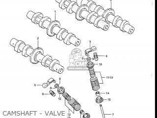 CAMSHAFT - VALVE - GV1200GLF MADURA 1985 (F) USA (E03)