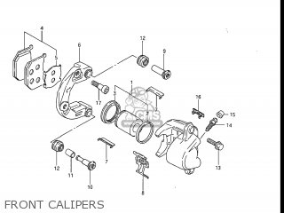 FRONT CALIPERS - GV1200GLF MADURA 1985 (F) USA (E03)
