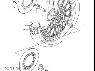 FRONT WHEEL - GV1200GLF MADURA 1985 (F) USA (E03)