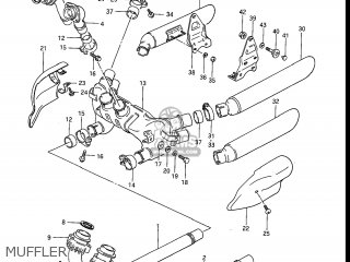 MUFFLER - GV1200GLF MADURA 1985 (F) USA (E03)