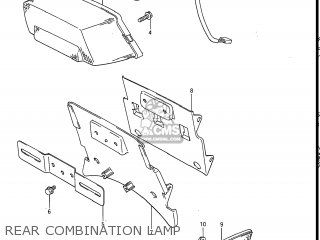 REAR COMBINATION LAMP - GV1200GLF MADURA 1985 (F) USA (E03)