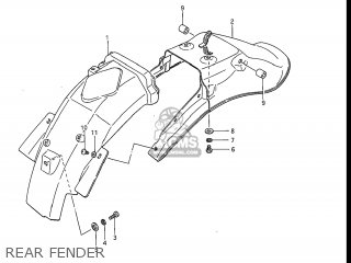 REAR FENDER - GV1200GLF MADURA 1985 (F) USA (E03)