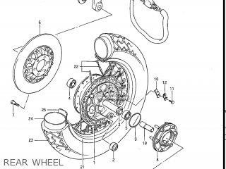 REAR WHEEL - GV1200GLF MADURA 1985 (F) USA (E03)