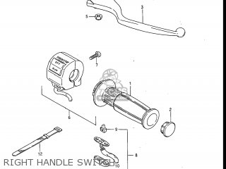 RIGHT HANDLE SWITCH - GV1200GLF MADURA 1985 (F) USA (E03)